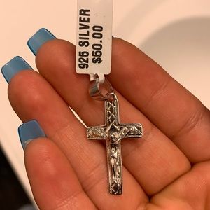 Cross pendant 925 sterling silver NWT